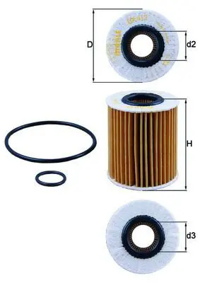 MAHLE OX413D1 ФИЛЬТР МАСЛЯНЫЙ