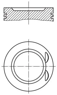 MAHLE 0332100 Поршень ДВС AUDI/VW 2.0TFSI