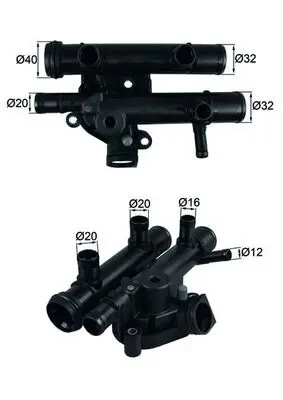MAHLE TI25983D Термостат (в корпусе) NAZA: