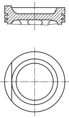 MAHLE 0347800 Поршнекомплект