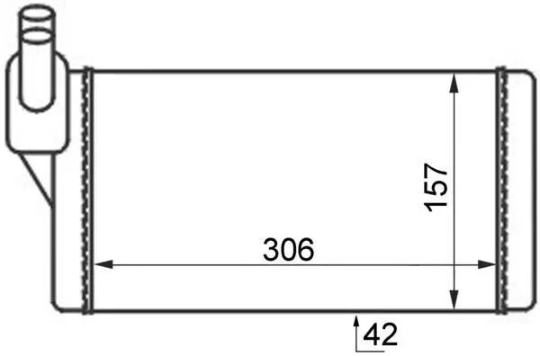 AH 47 000S Радиатор отопителя VW:
