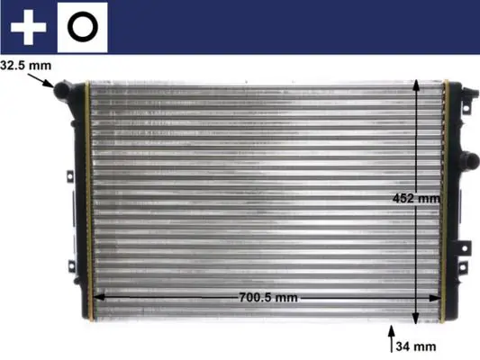 CR 2032 000S Радиатор охлаждения двигателя
