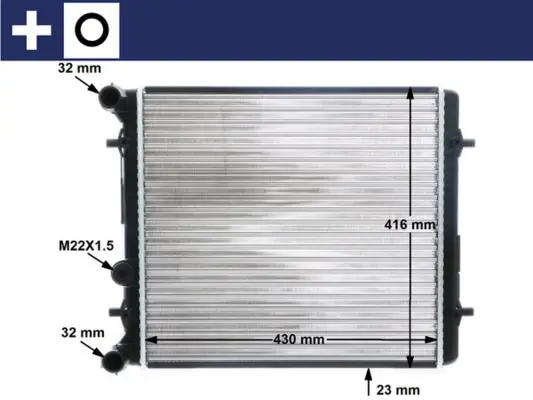 MAHLE CR367000S Радиатор охлаждения двигателя