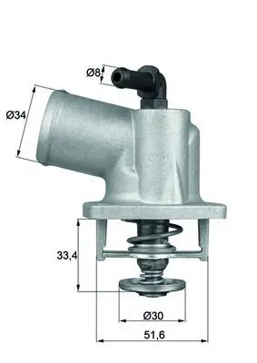 MAHLE TI5592D Термостат OPEL: ASTRA G 98-09,