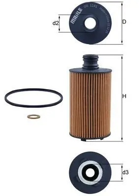 MAHLE OX1141D Масляный фильтр