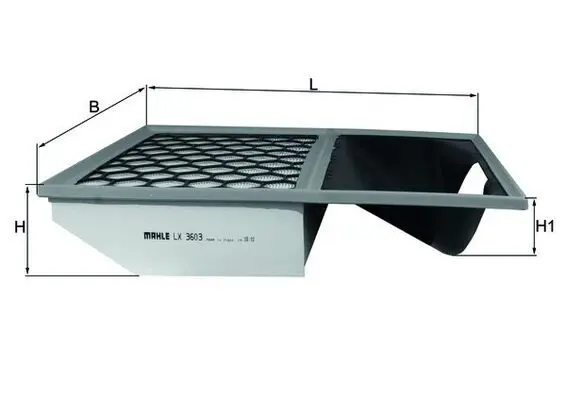 MAHLE LX3603 Фильтр воздушный IVECO: DAILY