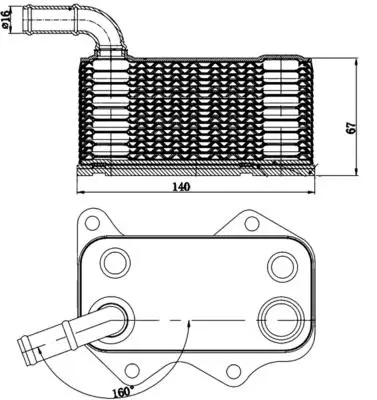 CLC 174 000S Масляный радиатор