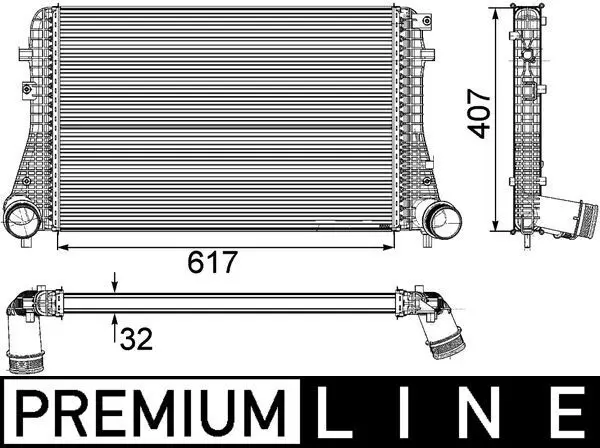 MAHLE CI208000P Интеркулер