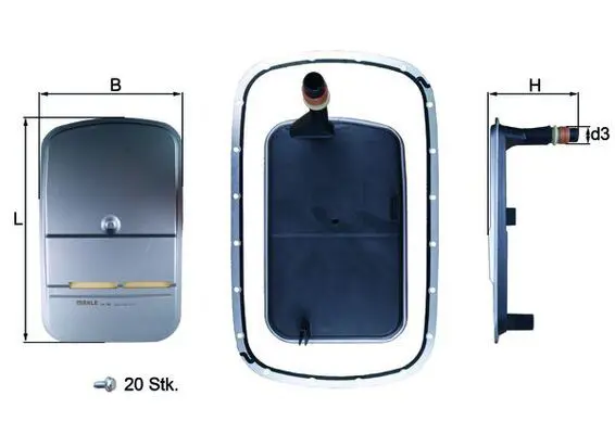 MAHLE HX159KIT Фильтр масляный АКПП BMW 3