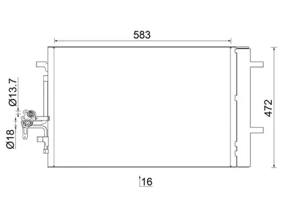 AC 959 000S Конденсер кондиционера