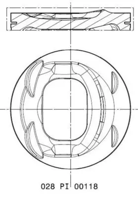 028 PI 00118 000 Поршнекомплект