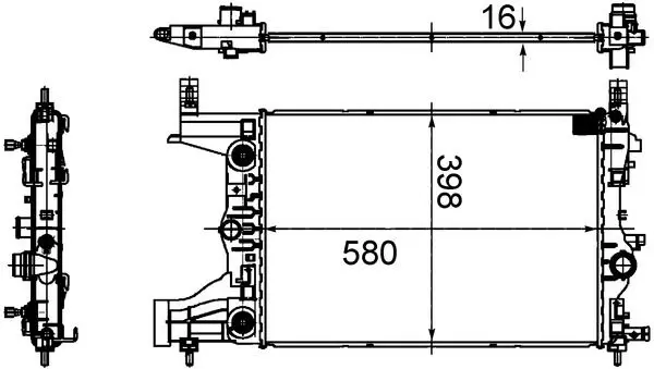 MAHLE CR2122000S Радиатор системы охлаждения