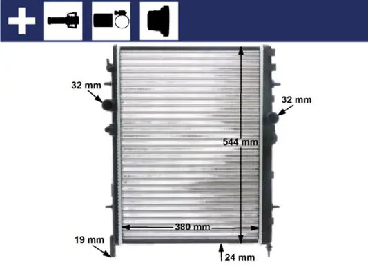 MAHLE CR515000S РАДИАТОР ОХЛАЖДАЮЩЕЙ ЖИДКОСТИ