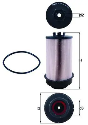 MAHLE KX181D Фильтр топливный DAF