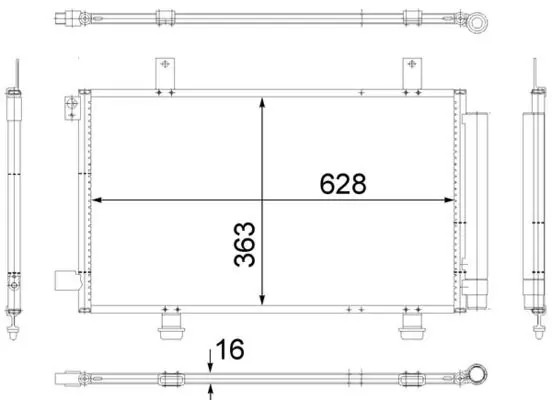 AC 556 000S Конденсер кондиционера