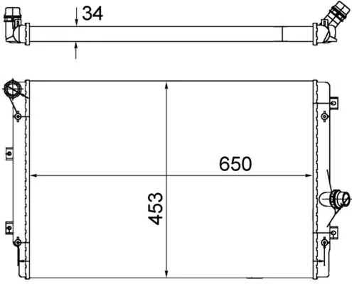 MAHLE CR1539002S Радиатор двигателя