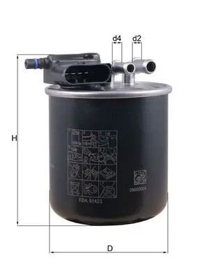 MAHLE KL949 Фильтр топливный