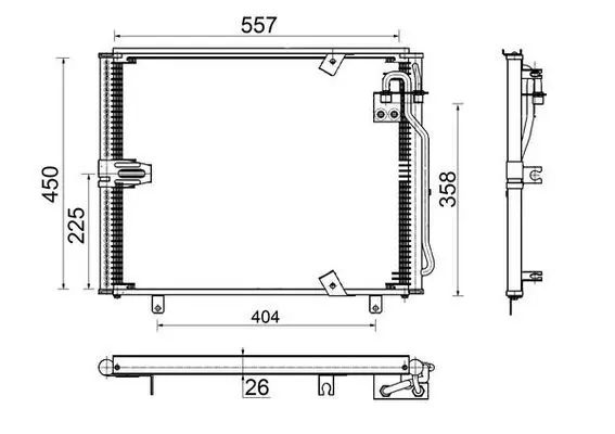 MAHLE AC148000S Конденсер кондиционера