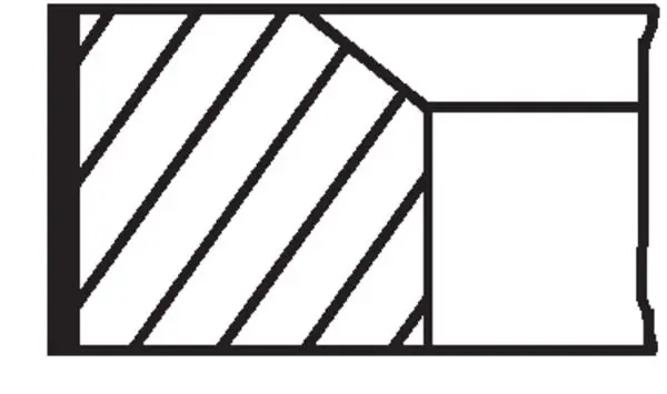 081 RS 00104 0N0 Комплект поршневых колец