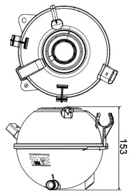 CRT 19 000S Бачок расширительный VW