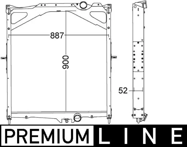 MAHLE CR1556000P Радиатор охлаждения двигателя