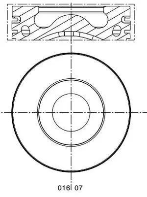 MAHLE 0160700 Поршень ДВС CITROEN: JUMPER