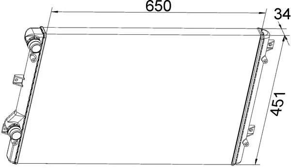 CR 1538 000S Радиатор охлаждающей жидкости