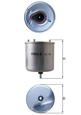 MAHLE KL788 Фильтр топливный