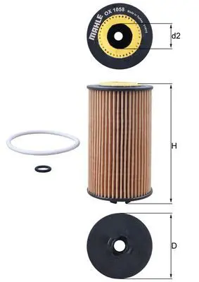 MAHLE OX1058D Фильтр масляный OPEL: ASTRA J