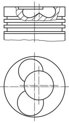 MAHLE 0304000 Поршень ДВС Audi. VW 1.9TDi