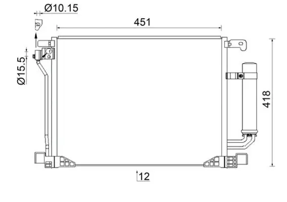AC 953 000S Конденсер кондиционера