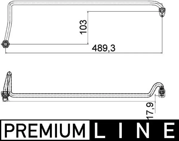MAHLE AHX5000P Трубка теплообменика для