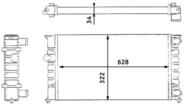 MAHLE CR348000S Радиатор охлаждающей жидкости