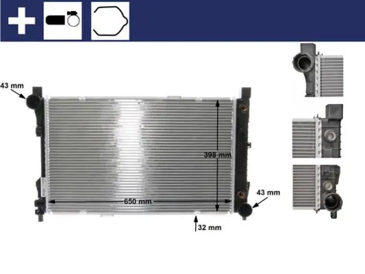MAHLE CR387000S Радиатор системы охлаждения MB