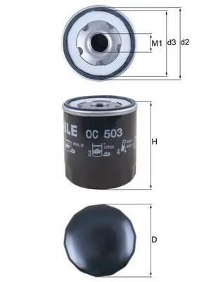 MAHLE OC503 Фильтр