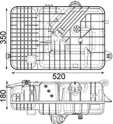 MAHLE CRT236000P Компенсационный бак,