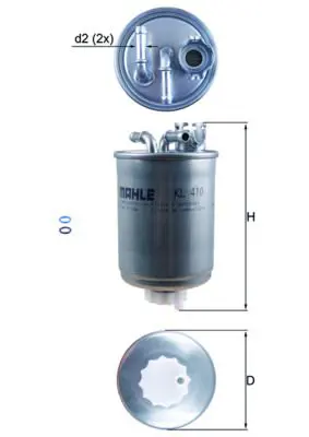 MAHLE KL410D Фильтр