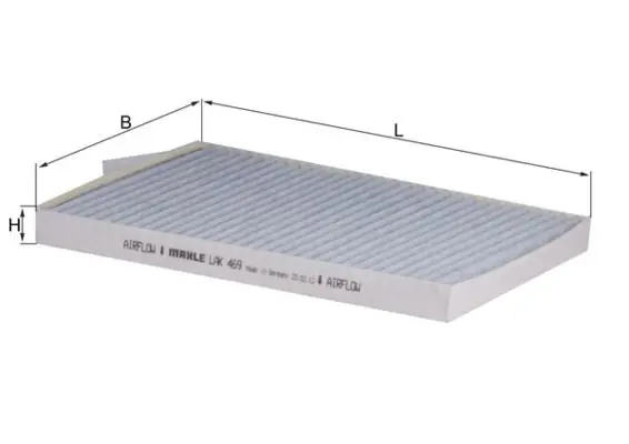 MAHLE LAK469 Фильтр салона (угольный)