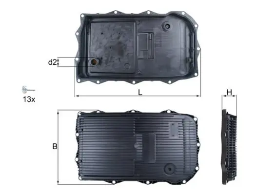 HX 184KIT Фильтр АКПП BMW: 1-serie