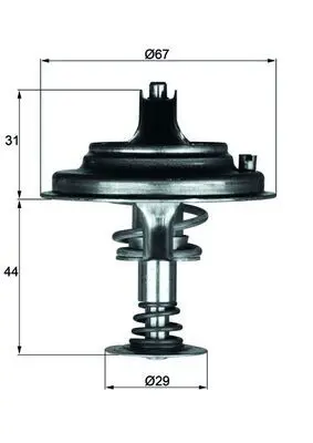 MAHLE TX2680D1 Термостат