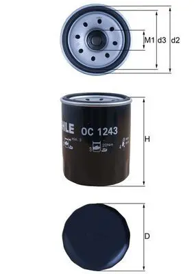 MAHLE OC1243 Фильтр