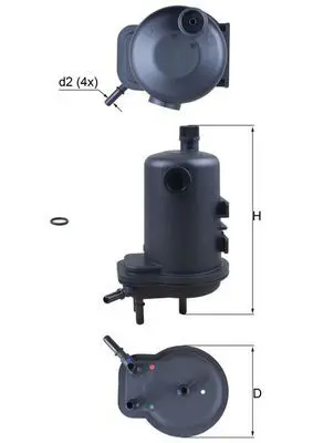 MAHLE KL633D Фильтр топливный