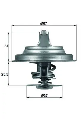 MAHLE TX2571D Термостат