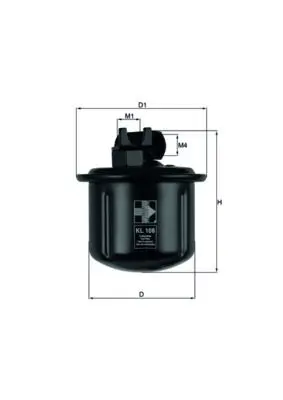 MAHLE KL108 Фильтр топливный