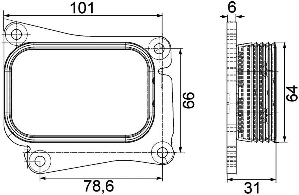 MAHLE CLC111000S Масляный радиатор