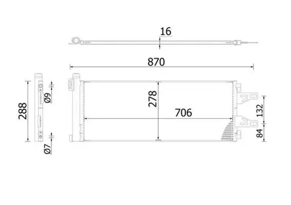 MAHLE AC368000S Конденсатор, кондиционер