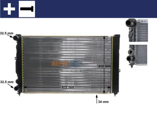 MAHLE CR647000S РАДИАТОР ОХЛАЖДАЮЩЕЙ ЖИДКОСТИ