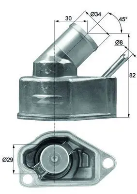 MAHLE TI1092 Термостат OPEL: ASTRA F 91-98,
