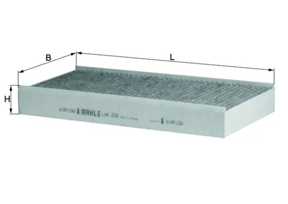 MAHLE LAK232 Фильтр салона угольный