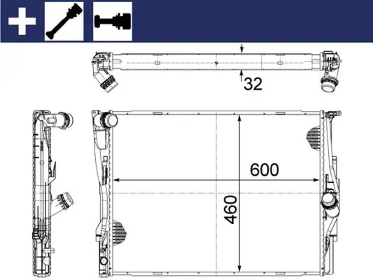 MAHLE CR1087000S Радиатор основной